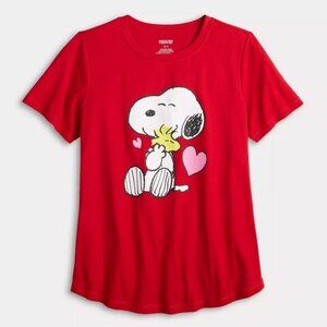 Peanuts Snoopy And Woodstock Graphic Tee 3X